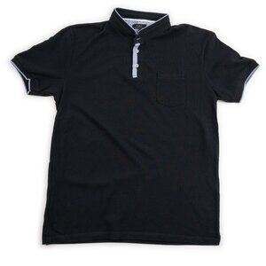 ZARA dark navy mock polo shirt size XXL